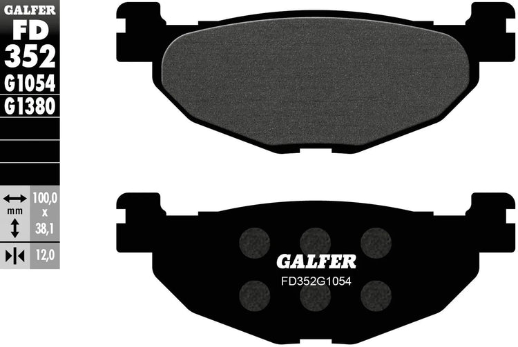 Plaquettes de frein Galfer FD352 plaquette de frein FD352 G1054 norme organique