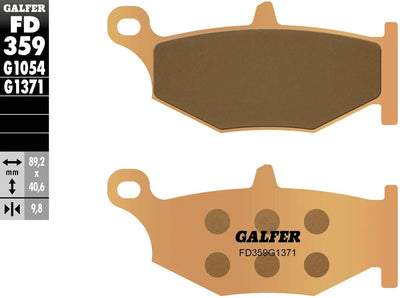 Galfer plaquettes de frein fd359 plaquette de frein fd359 g1371 sint.metal street