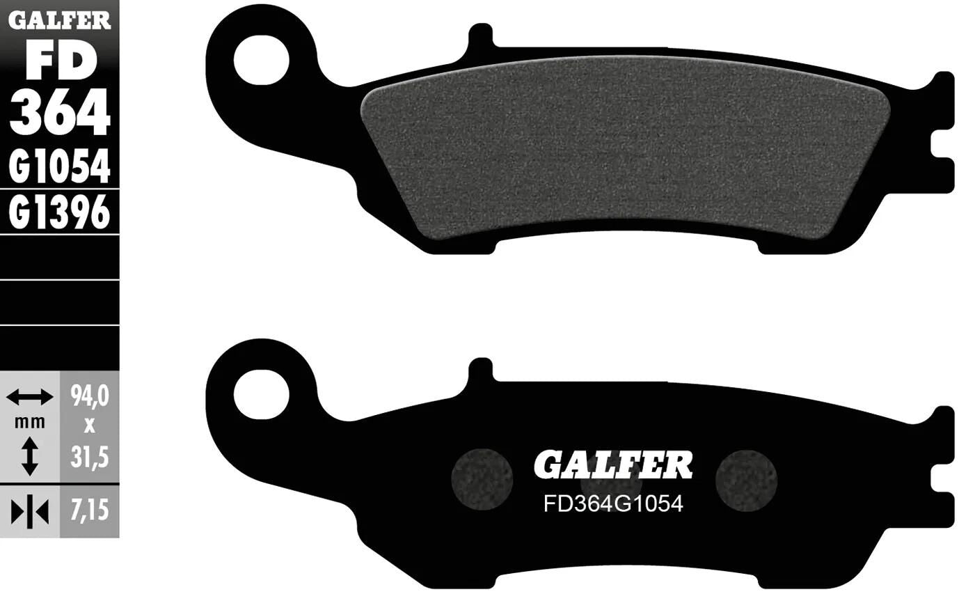 Galfer plaquettes de frein fd364 plaquette de frein fd364 g1054 norme organique