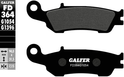 Galfer plaquettes de frein fd364 plaquette de frein fd364 g1054 norme organique