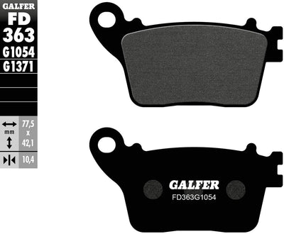 Plaquettes de frein Galfer FD363 plaquette de frein FD363 G1054 norme organique