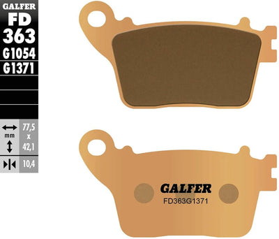 Galfer plaquettes de frein fd363 plaquette de frein fd363 g1371 sint.metal street
