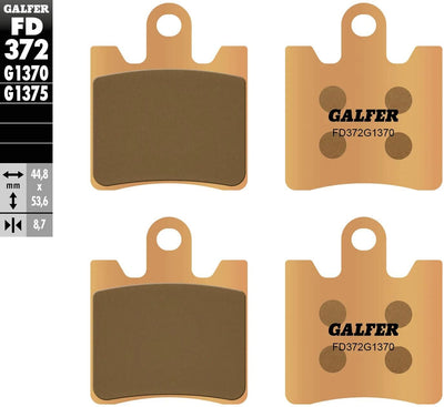 Galfer plaquettes de frein fd372 plaquette de frein fd372 g1370 sint.metal street