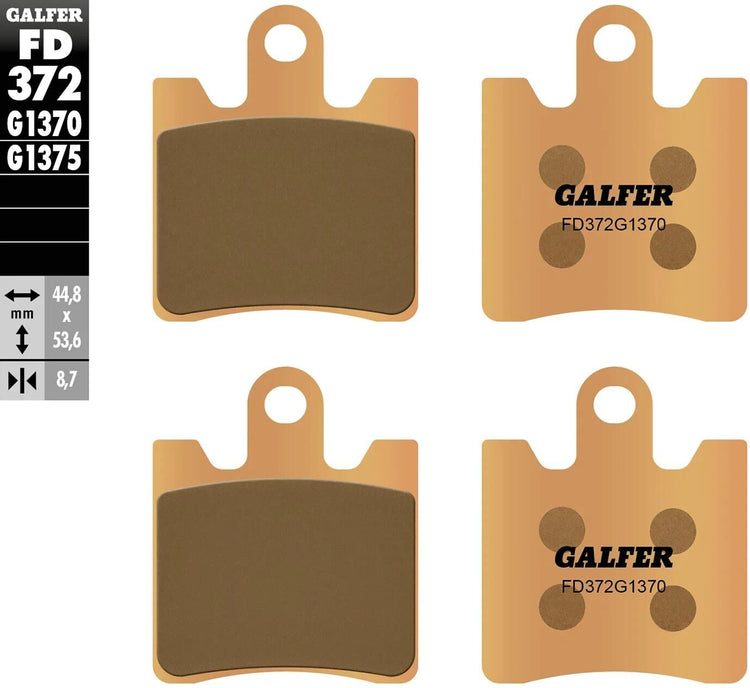Galfer plaquettes de frein fd372 plaquette de frein fd372 g1370 sint.metal street