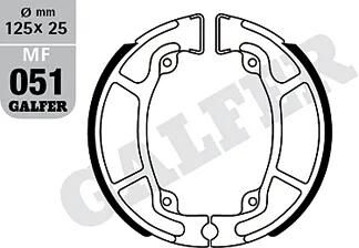 Galfer patins de frein mf051 patin de frein mf051 g2165 organique