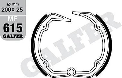 Galfer patin de frein mf615 patin de frein mf615 g2165 organique