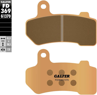 Galfer plaquettes de frein fd369 plaquette de frein fd369 g1370 sint.metal street