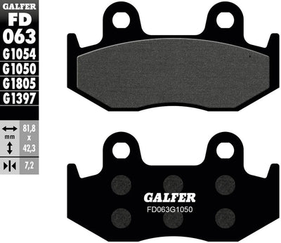 Galfer plaquettes de frein fd063 plaquette de frein fd063 g1050 organique