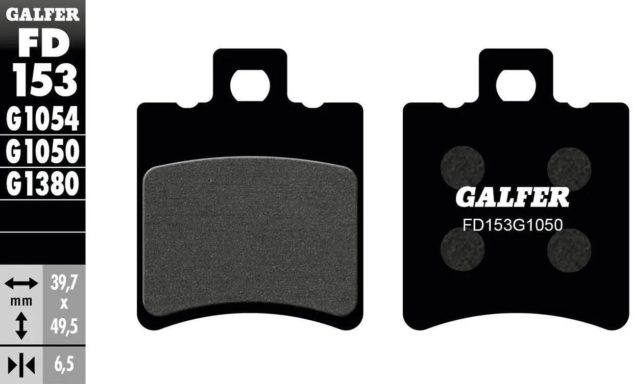 Galfer plaquettes de frein fd153 plaquette de frein fd153 g1050 organique