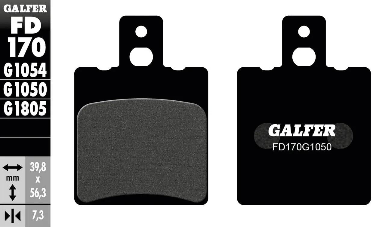 Galfer plaquettes de frein fd170 plaquette de frein fd170 g1050 organique