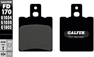 Galfer plaquettes de frein fd170 plaquette de frein fd170 g1050 organique