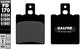 Galfer plaquettes de frein fd170 plaquette de frein fd170 g1050 organique