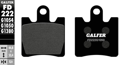 Galfer plaquettes de frein fd222 plaquette de frein fd222 g1050 scooter organique