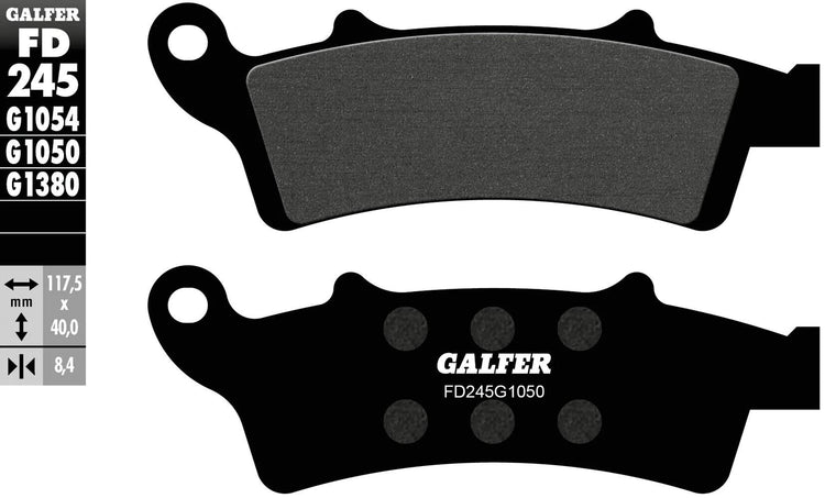 Galfer plaquettes de frein fd245 plaquette de frein fd245 g1050 scooter organique
