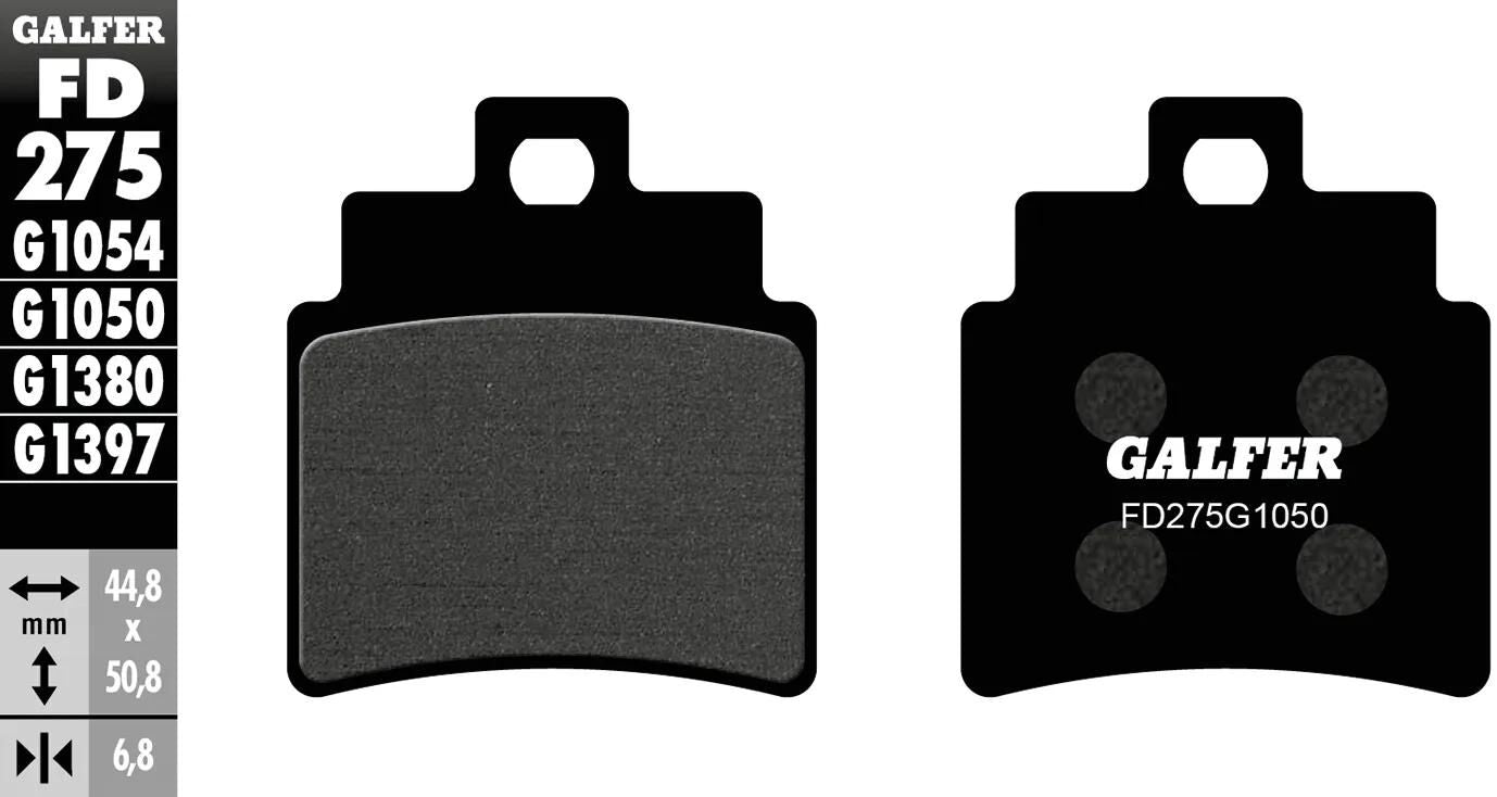 Galfer plaquettes de frein fd275 plaquette de frein fd275 g1050 scooter organique