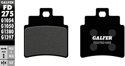 Galfer plaquettes de frein fd275 plaquette de frein fd275 g1050 scooter organique