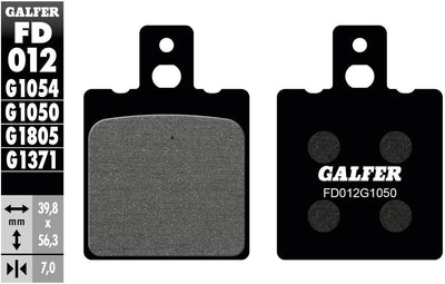 Galfer plaquettes de frein fd012 plaquette de frein fd012 g1050 organique