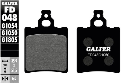 Galfer plaquettes de frein fd048 plaquette de frein fd048 g1050 organique