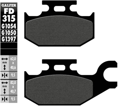Galfer plaquettes de frein fd315 plaquette de frein fd315 g1050 scooter organique