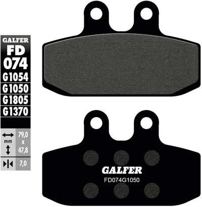 Galfer plaquettes de frein fd074 plaquette de frein fd074 g1050 organique