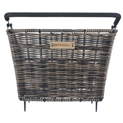 Panier de vélo de basilic Cento Rattan Look Multi système 41 x 25 x 12 cm - Brown