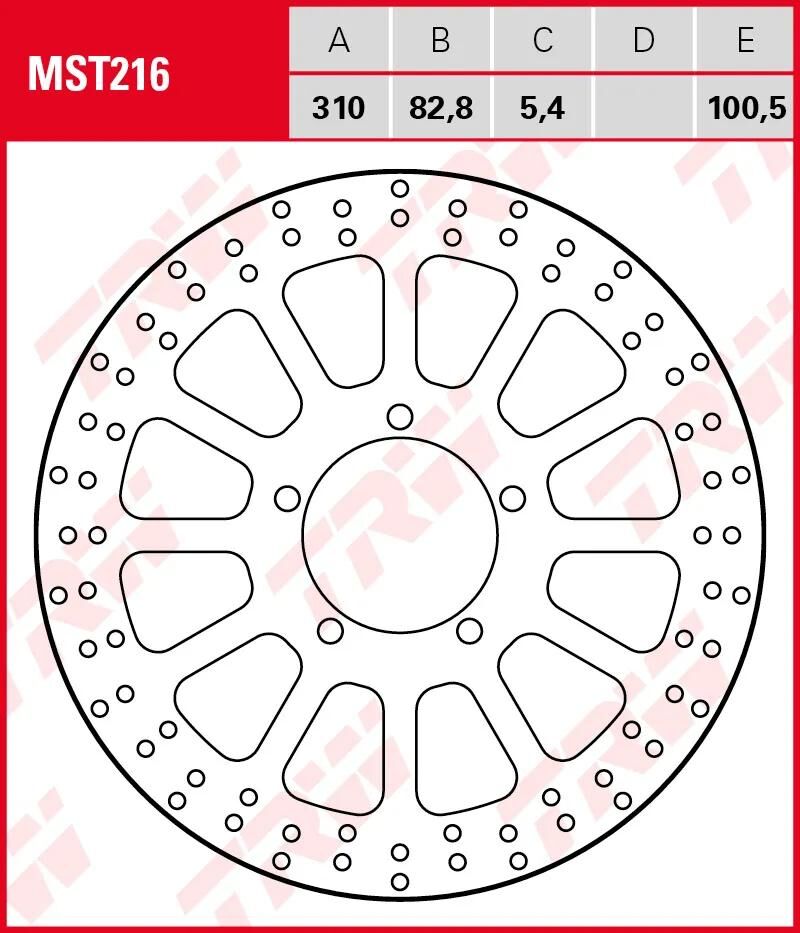 TRW ROTOR MST216 RIGIDE