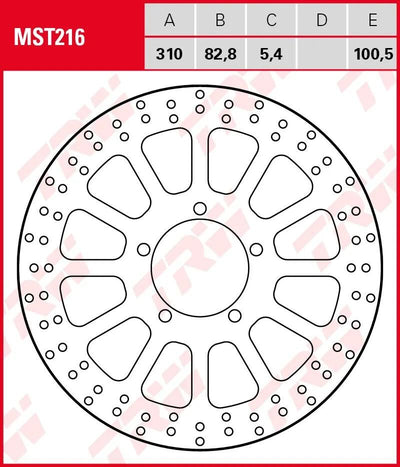 TRW ROTOR MST216 RIGIDE