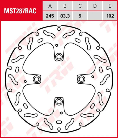 TRW ROTOR MST287RAC RIGID