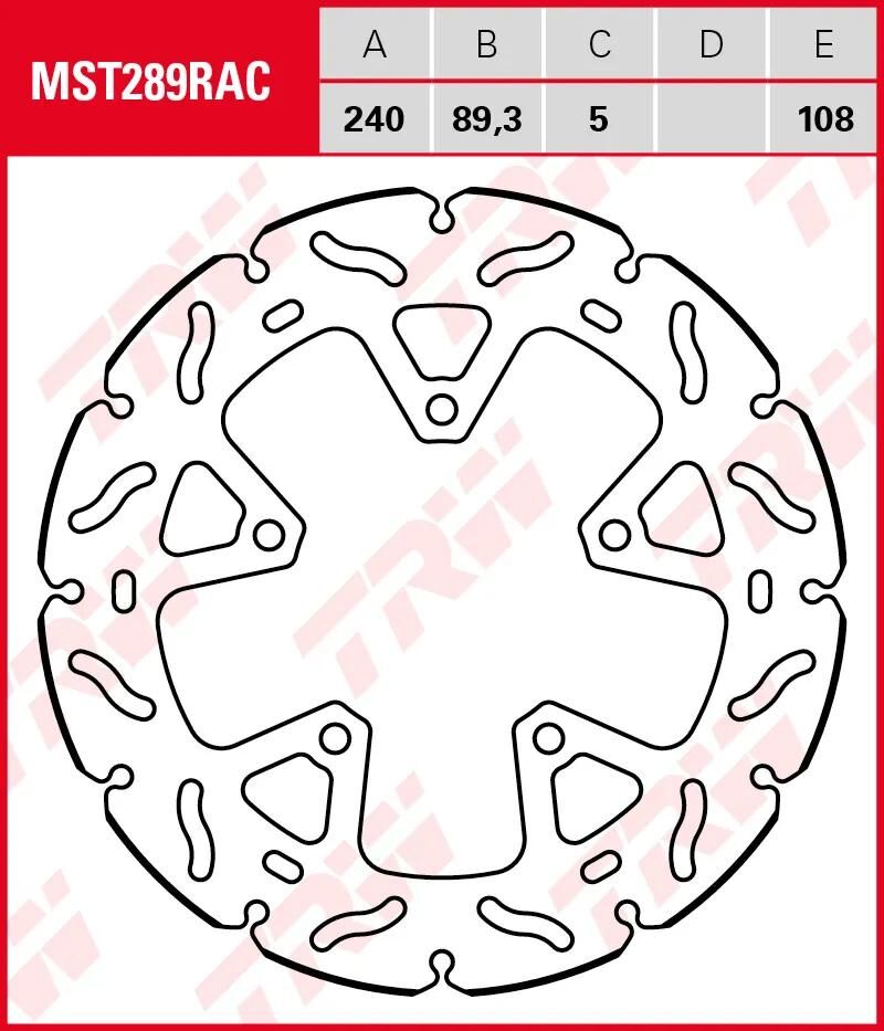 TRW ROTOR MST289RAC RIGID