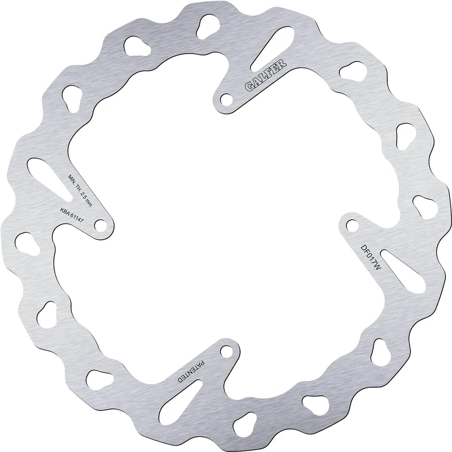 Disque de frein Galfer wave df017 rotor df017 type w rigide