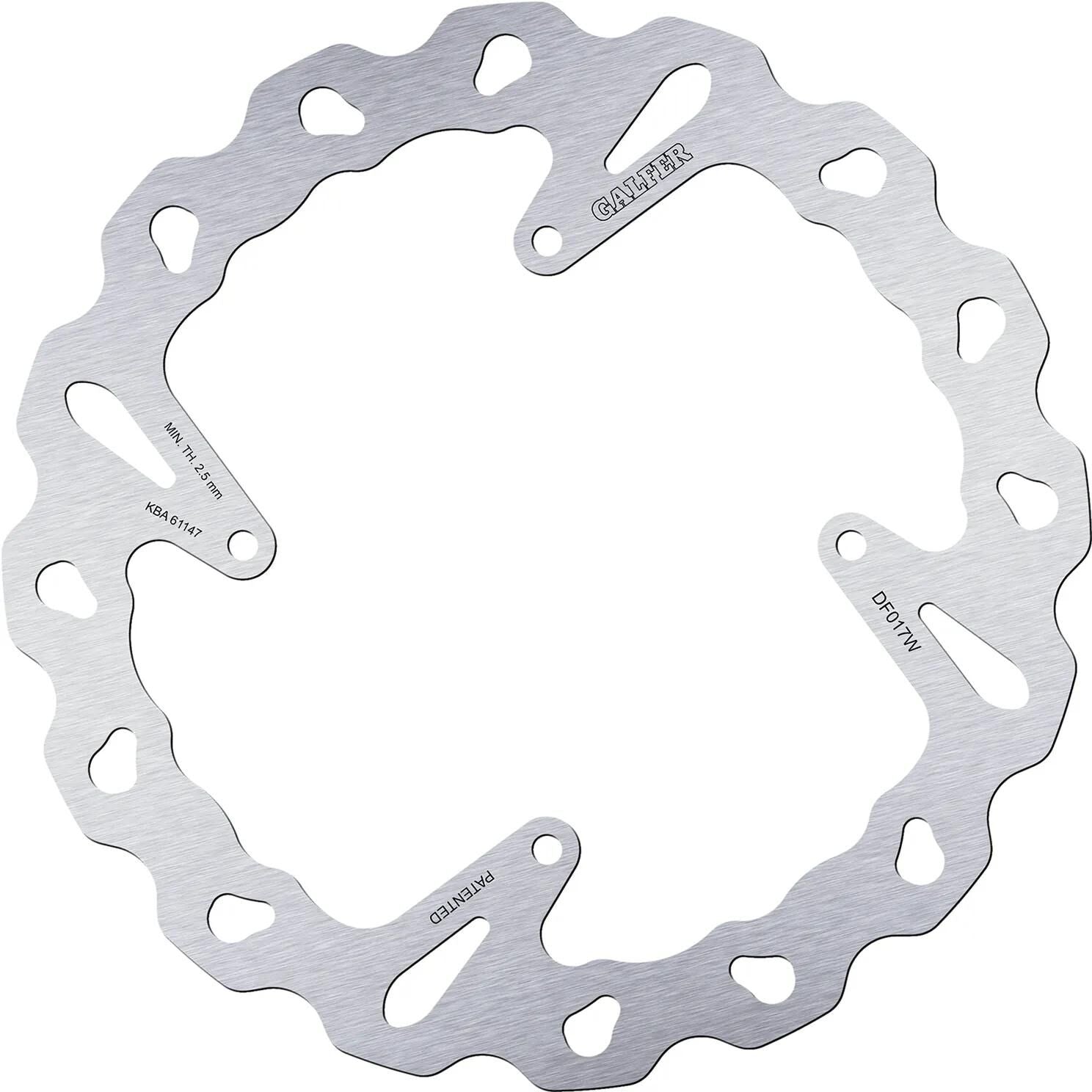 Disque de frein Galfer wave df017 rotor df017 type w rigide