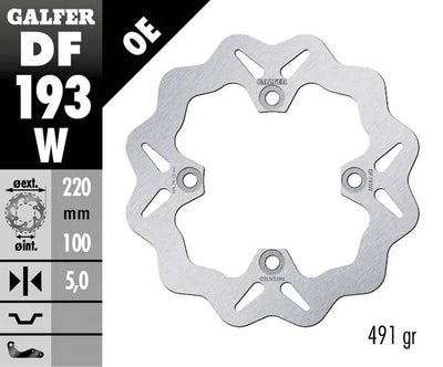 Galfer disque de frein de golf df193 rotor df193 type w rigide