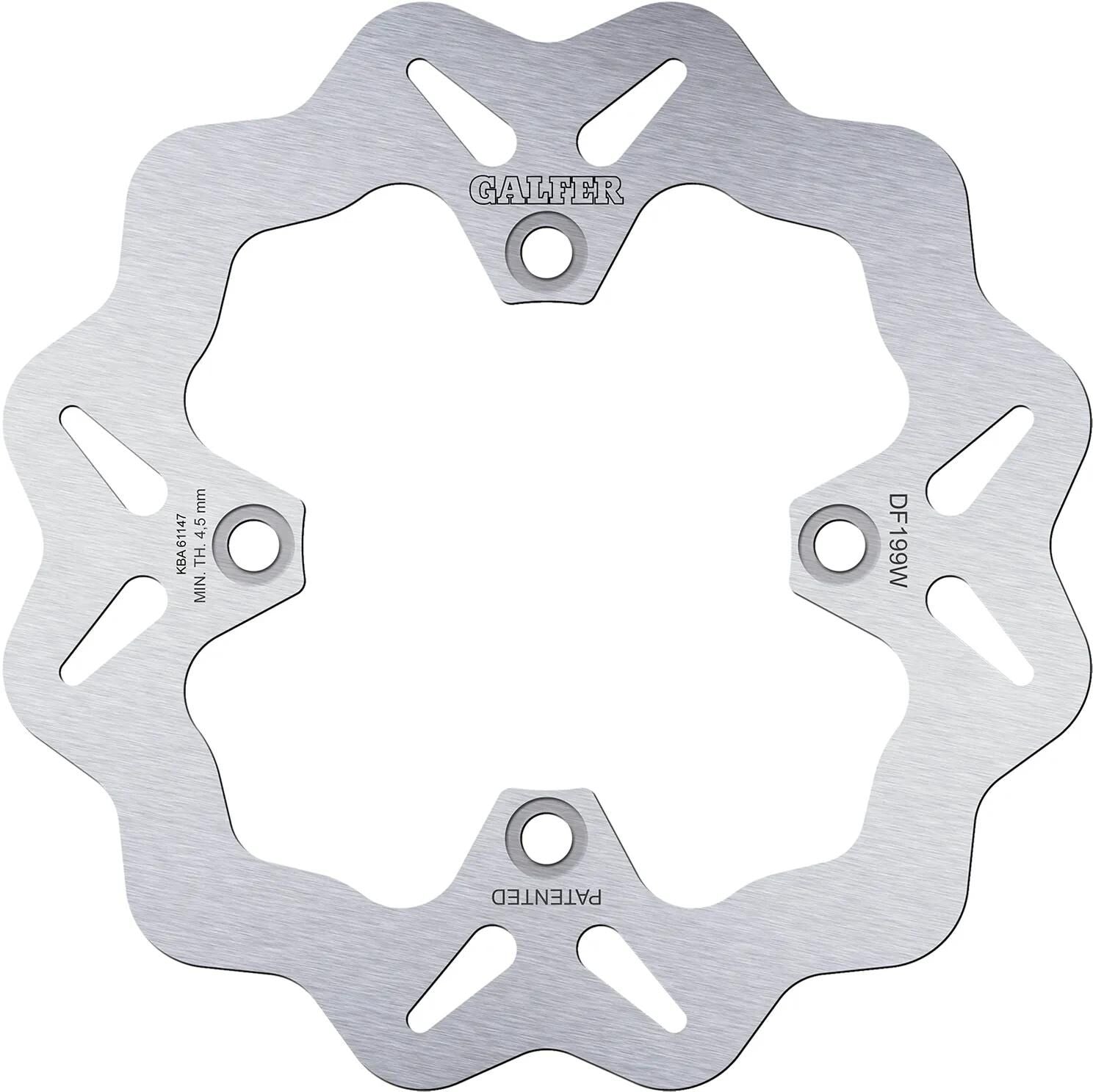 Galfer wave disque de frein df199 rotor df199 type w rigide