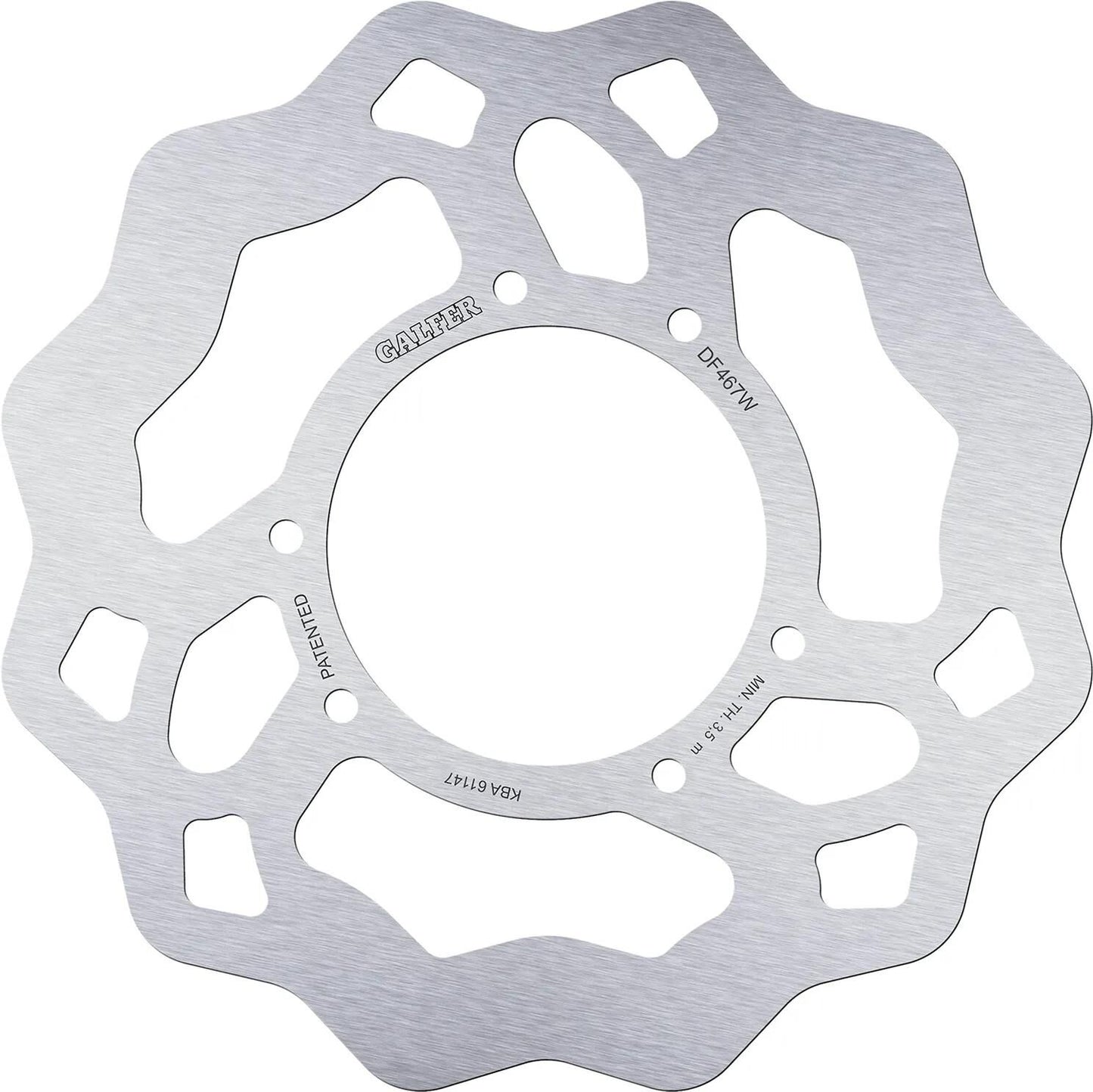 Disque de frein Galfer wave df467 rotor df467 type w rigide