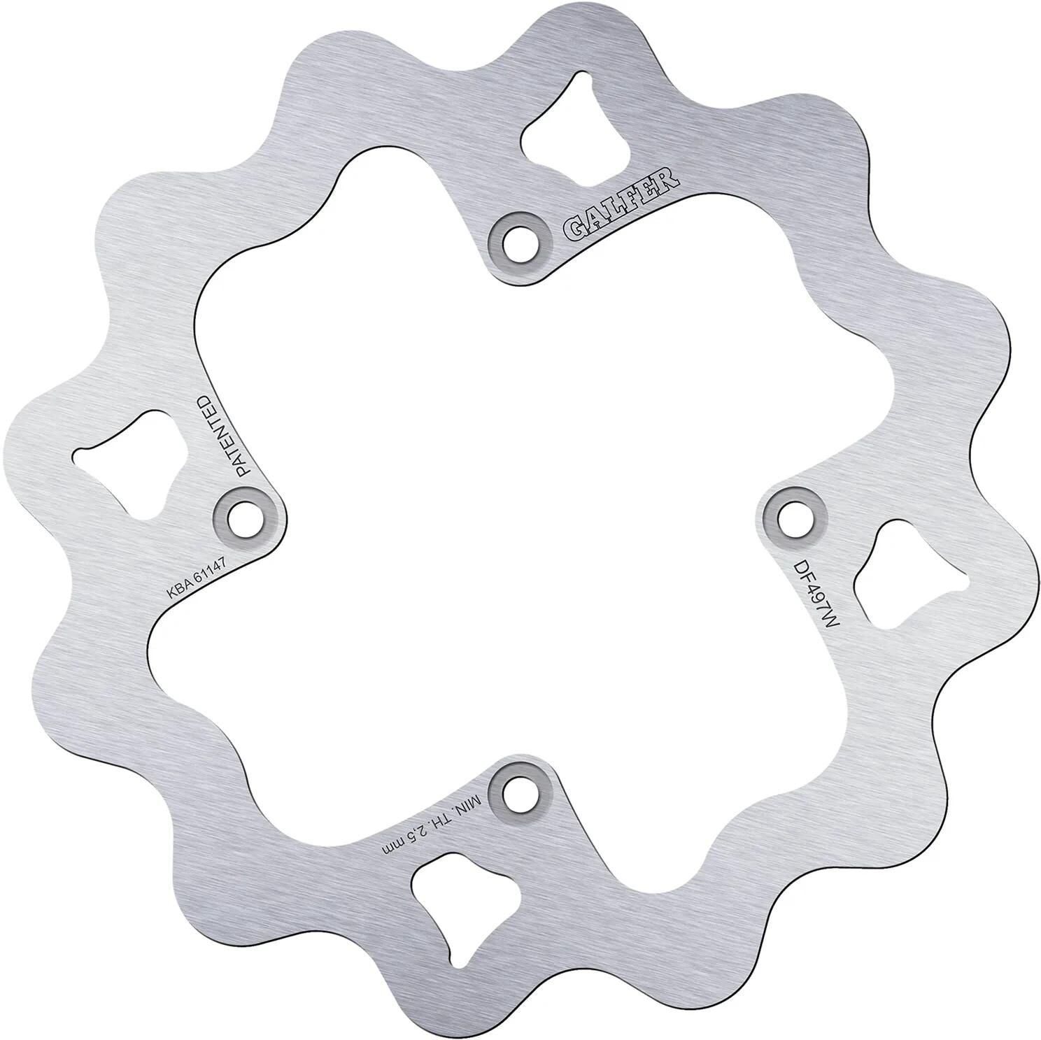 Disque de frein Galfer wave df497 rotor df497 type w rigide mx offroad
