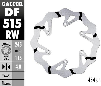 Disque de frein de golf Galfer df515 rotor ondulé df515 rw tout-terrain rigide gr.