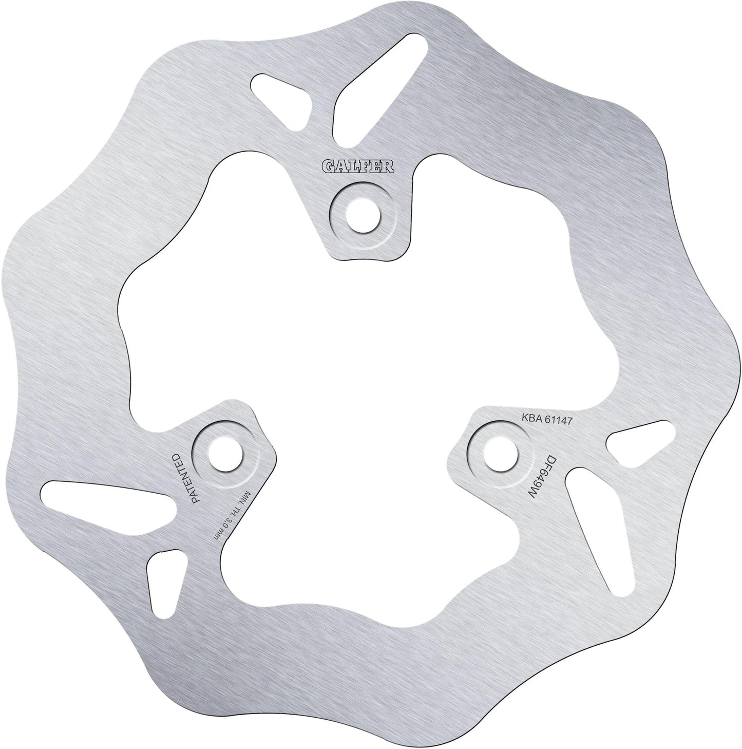 Galfer disque de frein df649 rotor df649 type w rigide