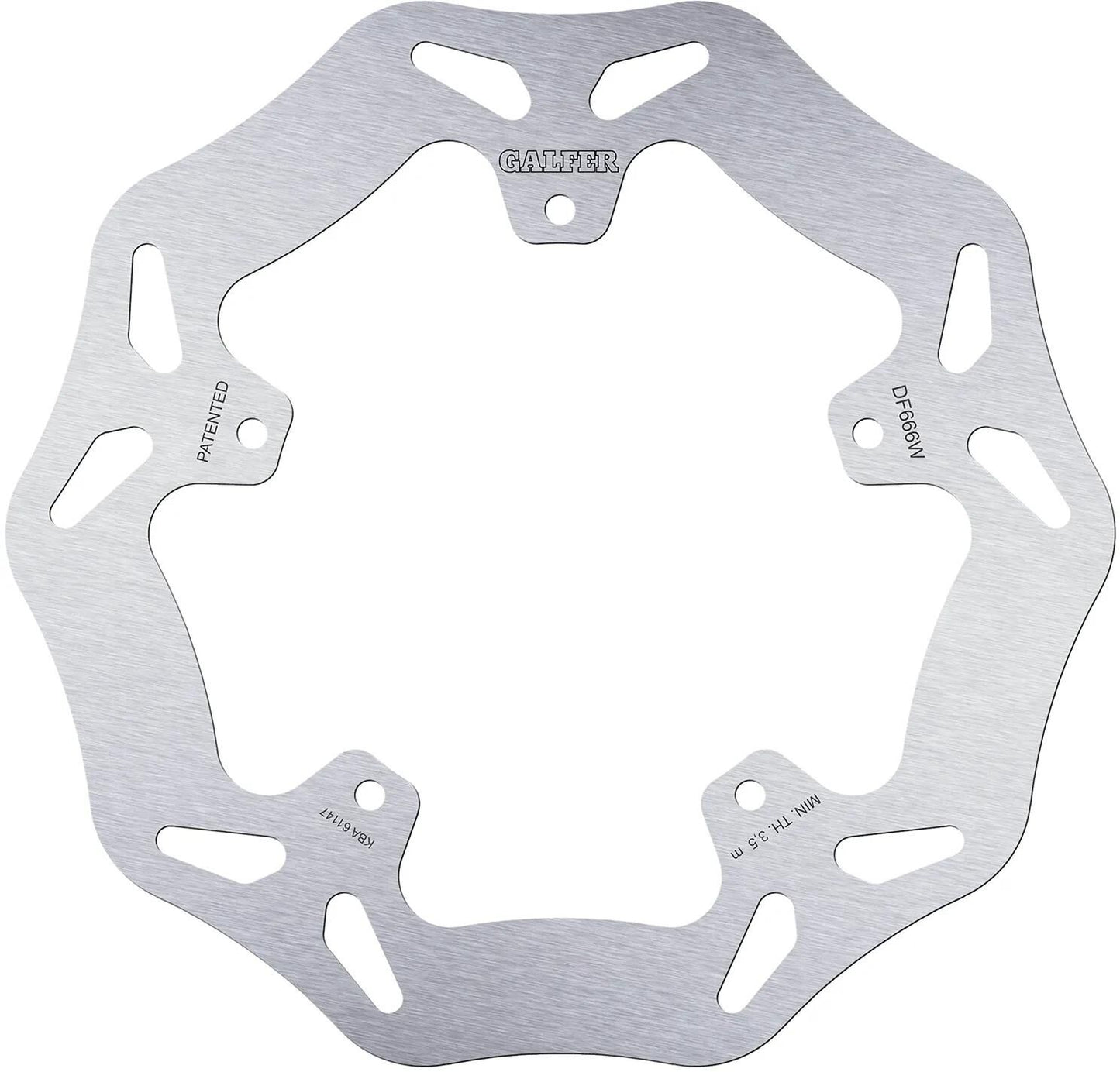 Disque de frein Galfer wave df666 rotor df666 type w rigide