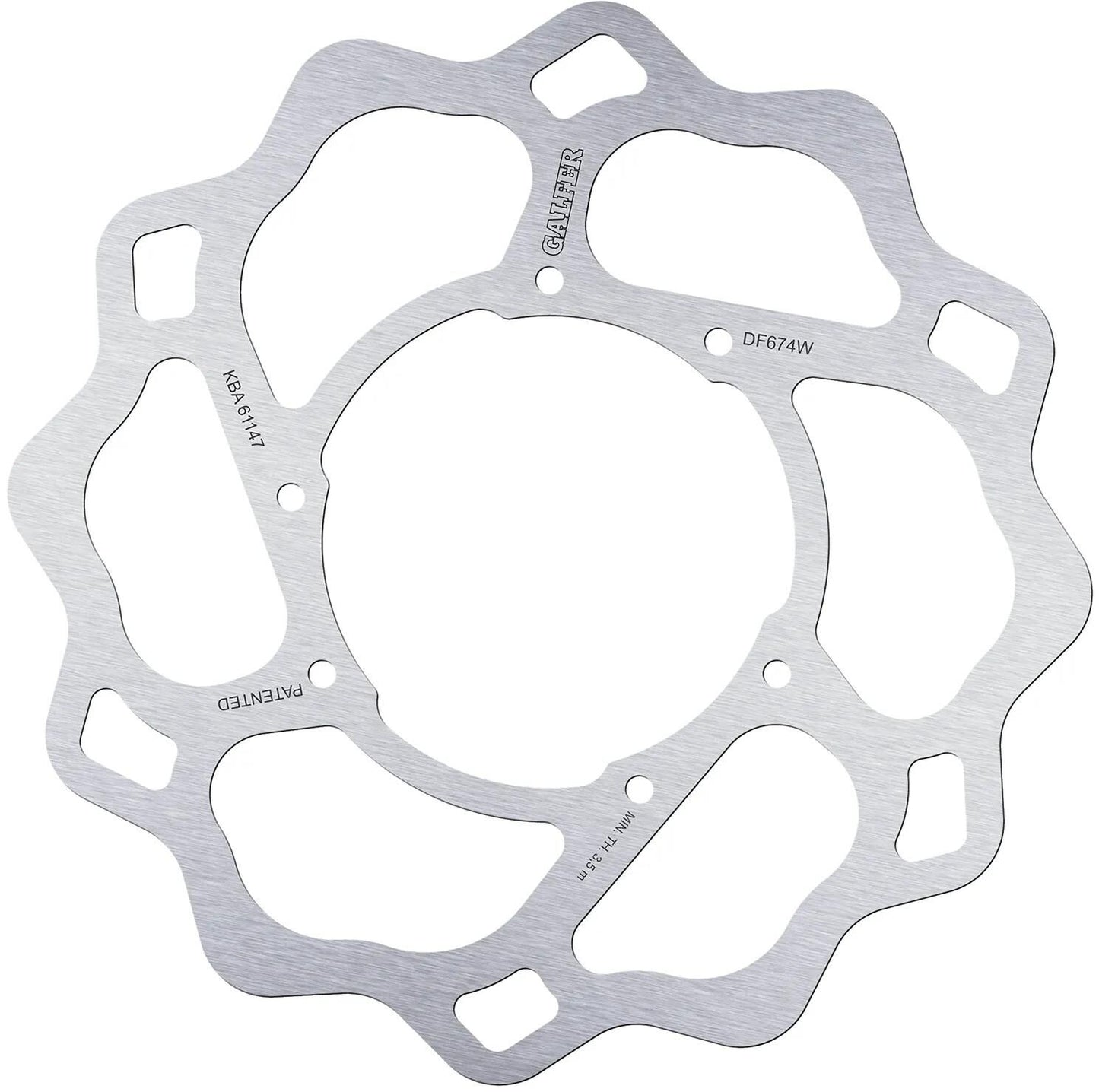 Disque de frein Galfer wave df674 rotor df674 type w rigide