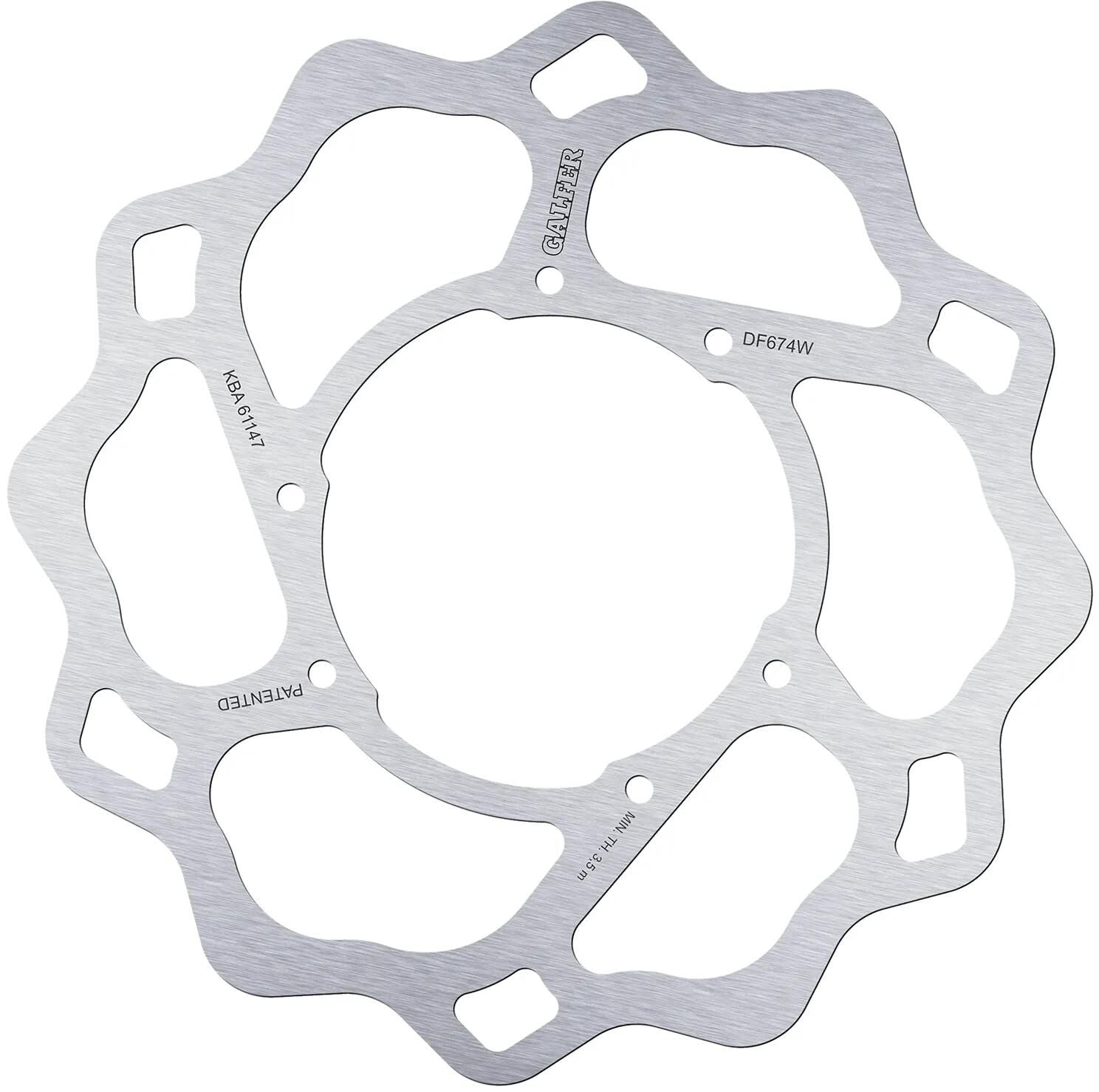 Disque de frein Galfer wave df674 rotor df674 type w rigide