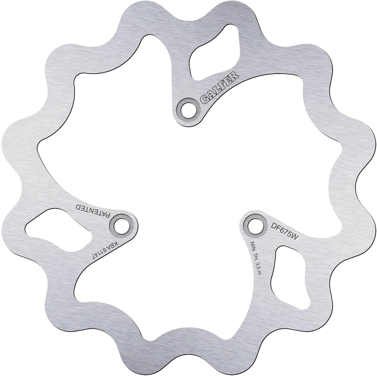 Disque de frein Galfer wave df675 rotor df675 type w rigide