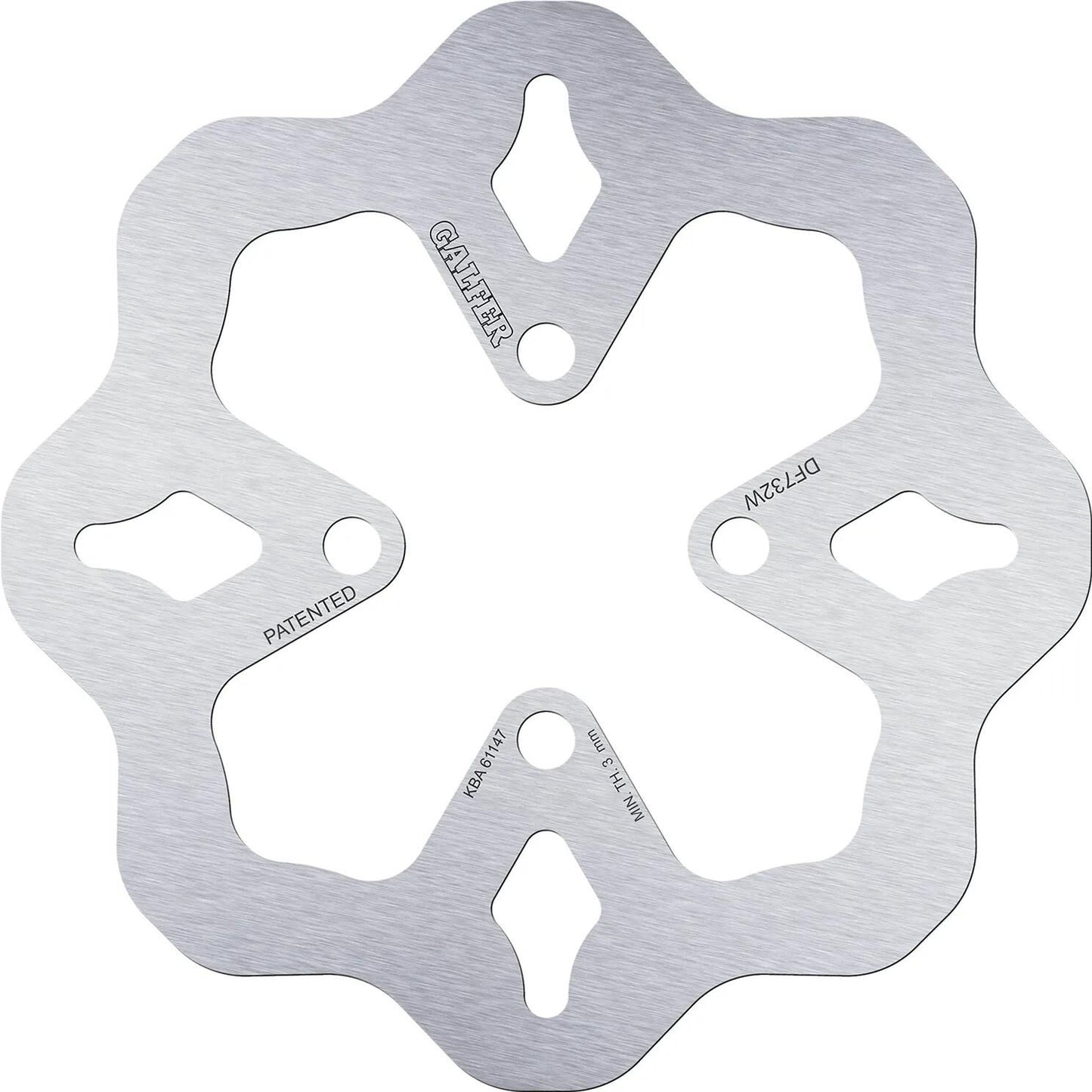 Galfer wave disque de frein df732 rotor df732 type w rigide