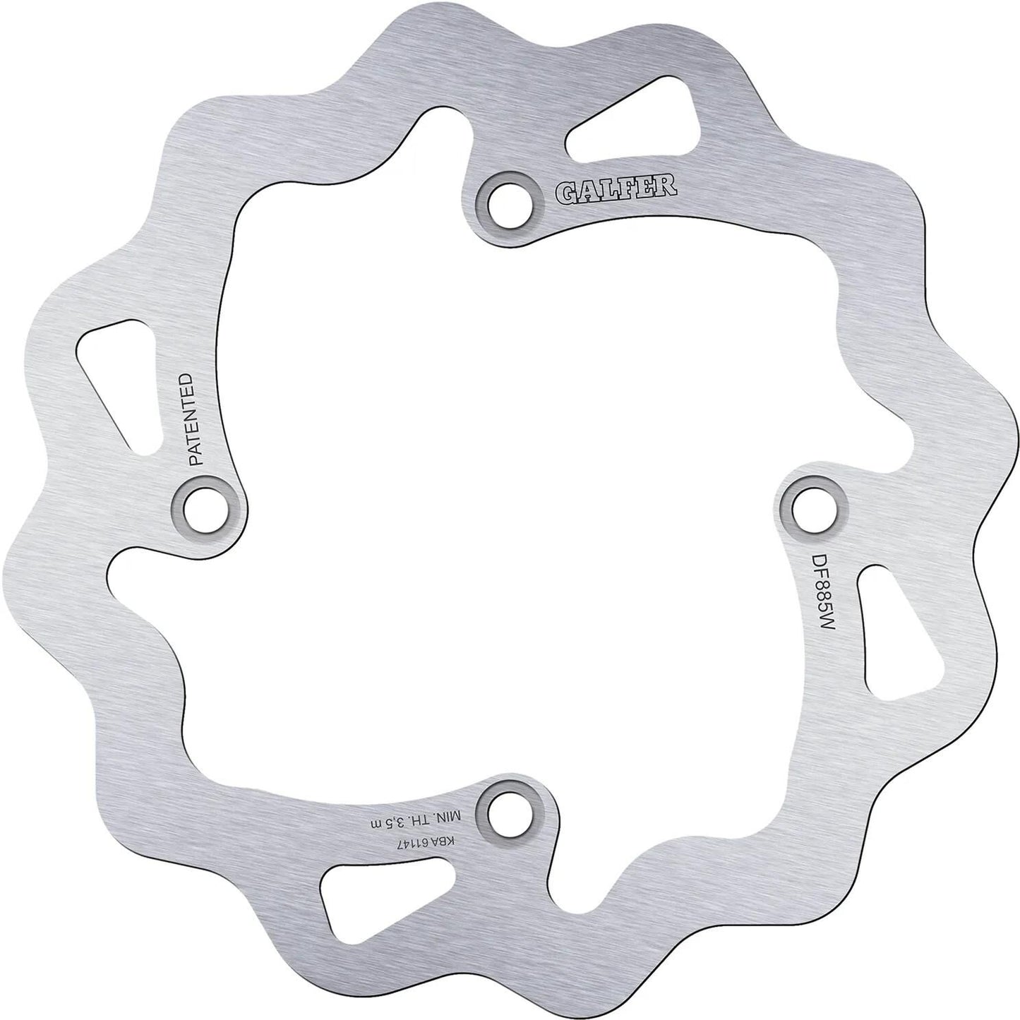 Disque de frein Galfer wave df885 rotor df885 type w rigide