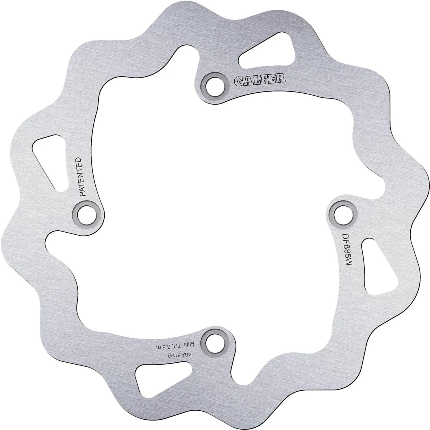 Disque de frein Galfer wave df885 rotor df885 type w rigide