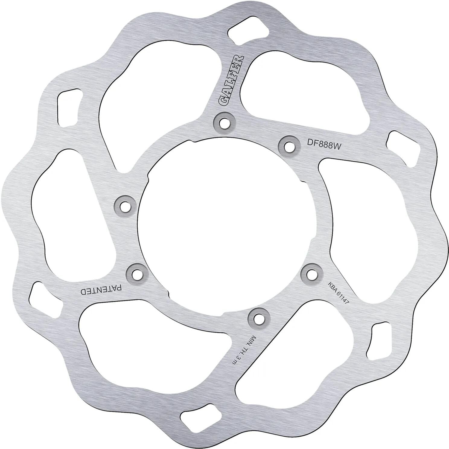 Galfer wave disque de frein df888 rotor df888 type w rigide