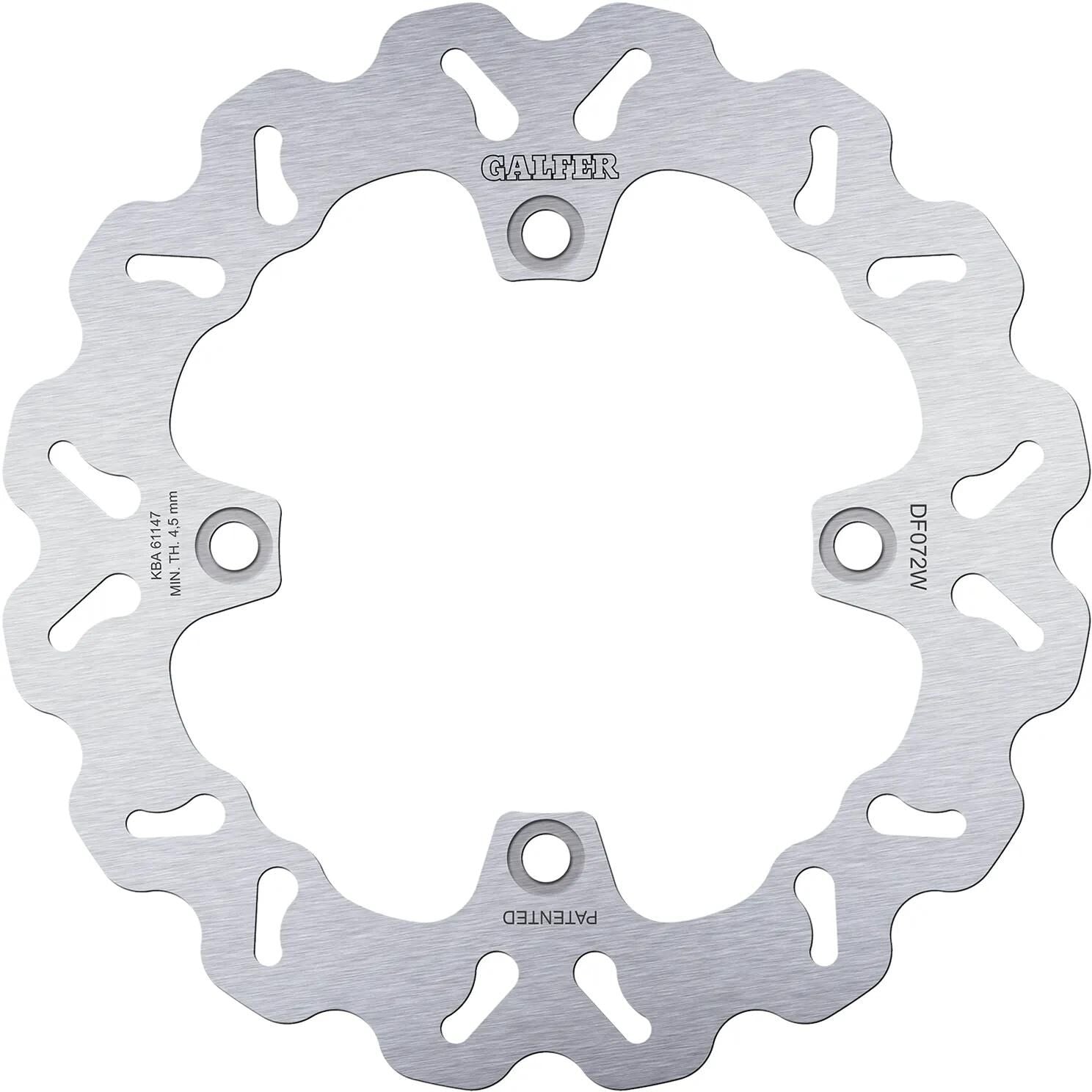 Galfer wave disque de frein df072 rotor df072 type w rigide