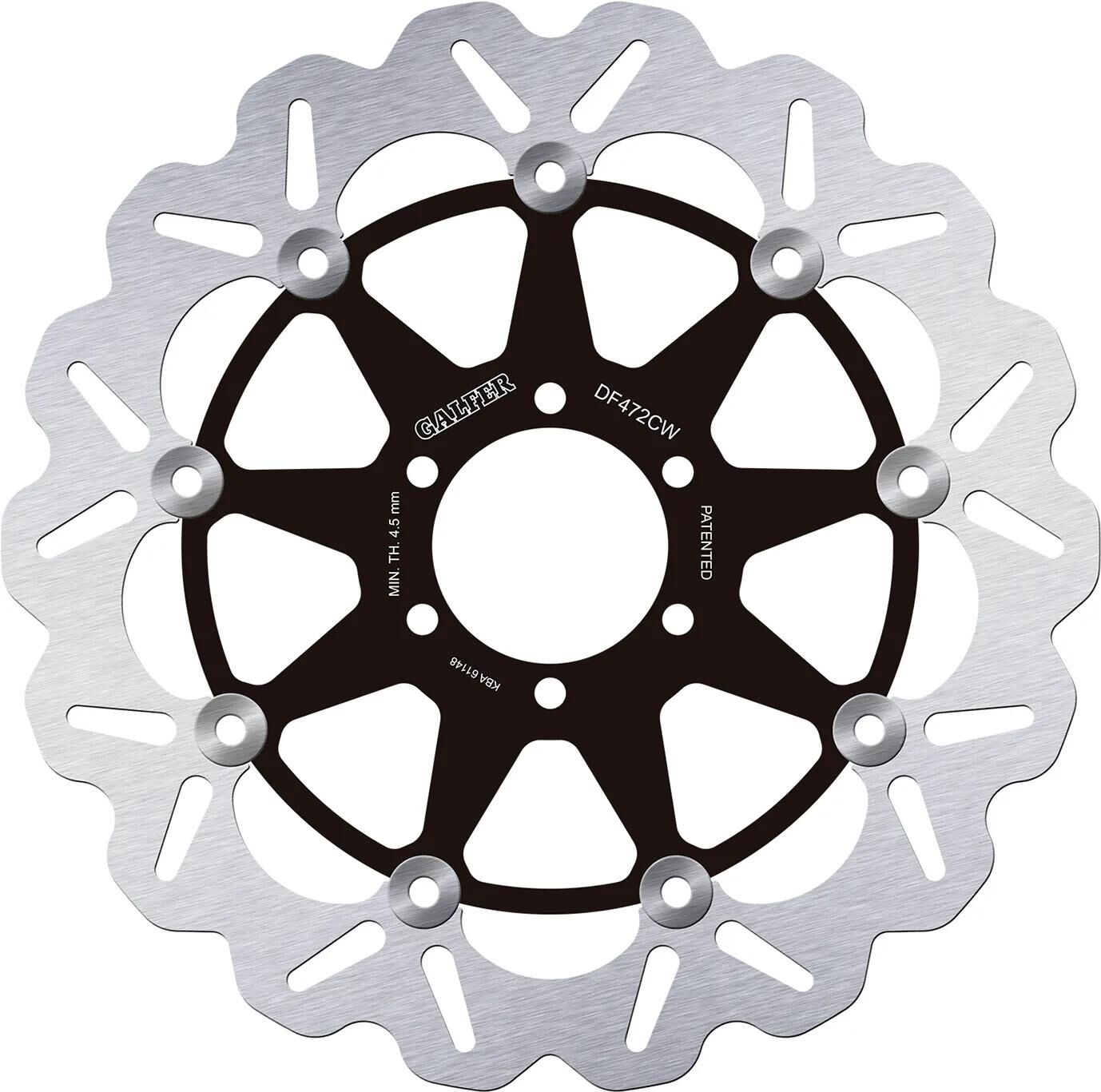 Disque de frein Galfer wave df472 rotor df472 type cw flottant