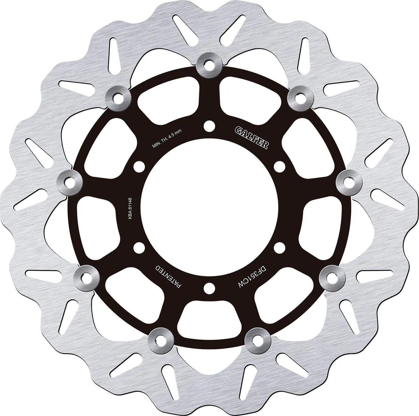 Disque de frein Galfer wave df351 rotor df351 type cw flottant