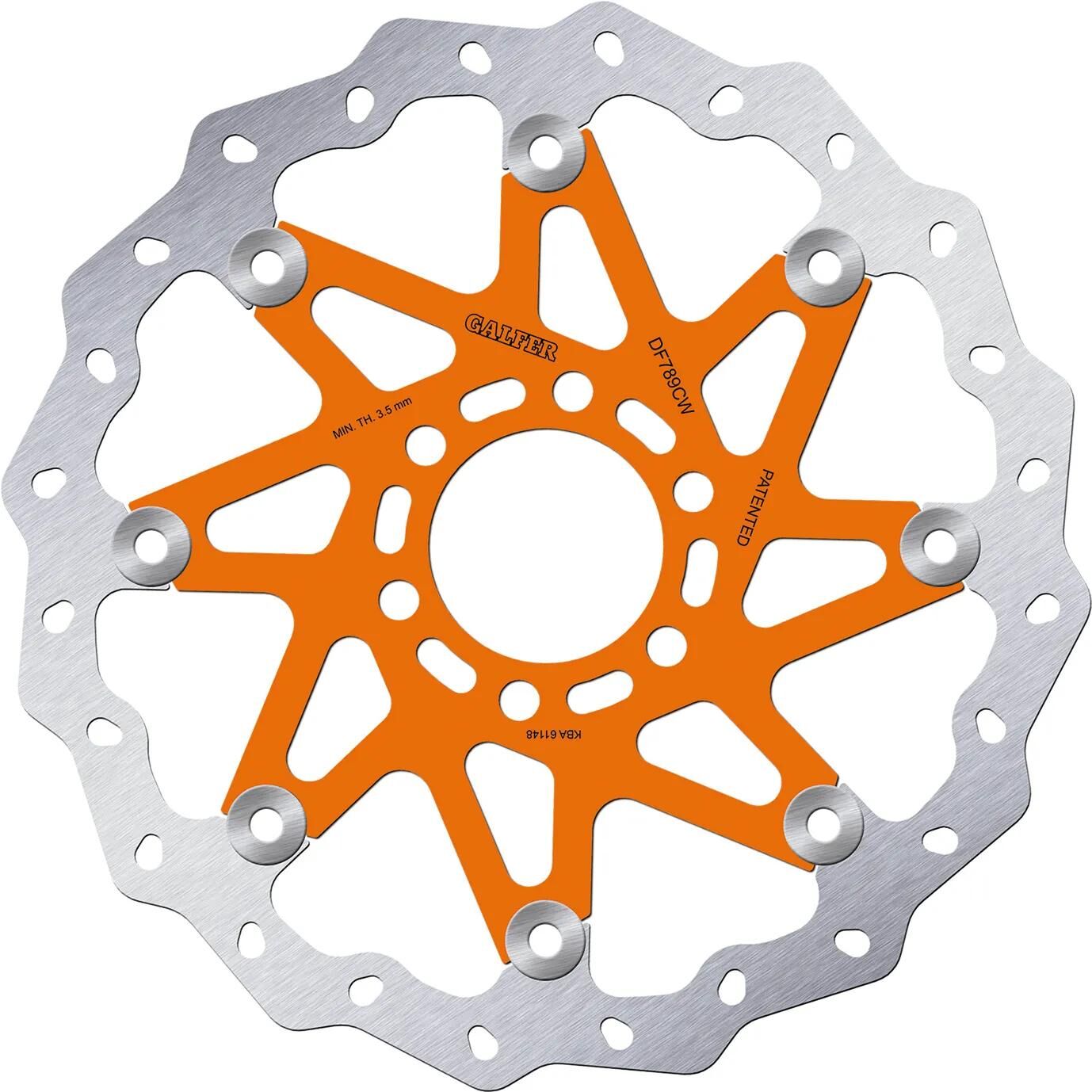 Disque de frein Galfer wave df789 rotor df798 type cw flottant ou. bague