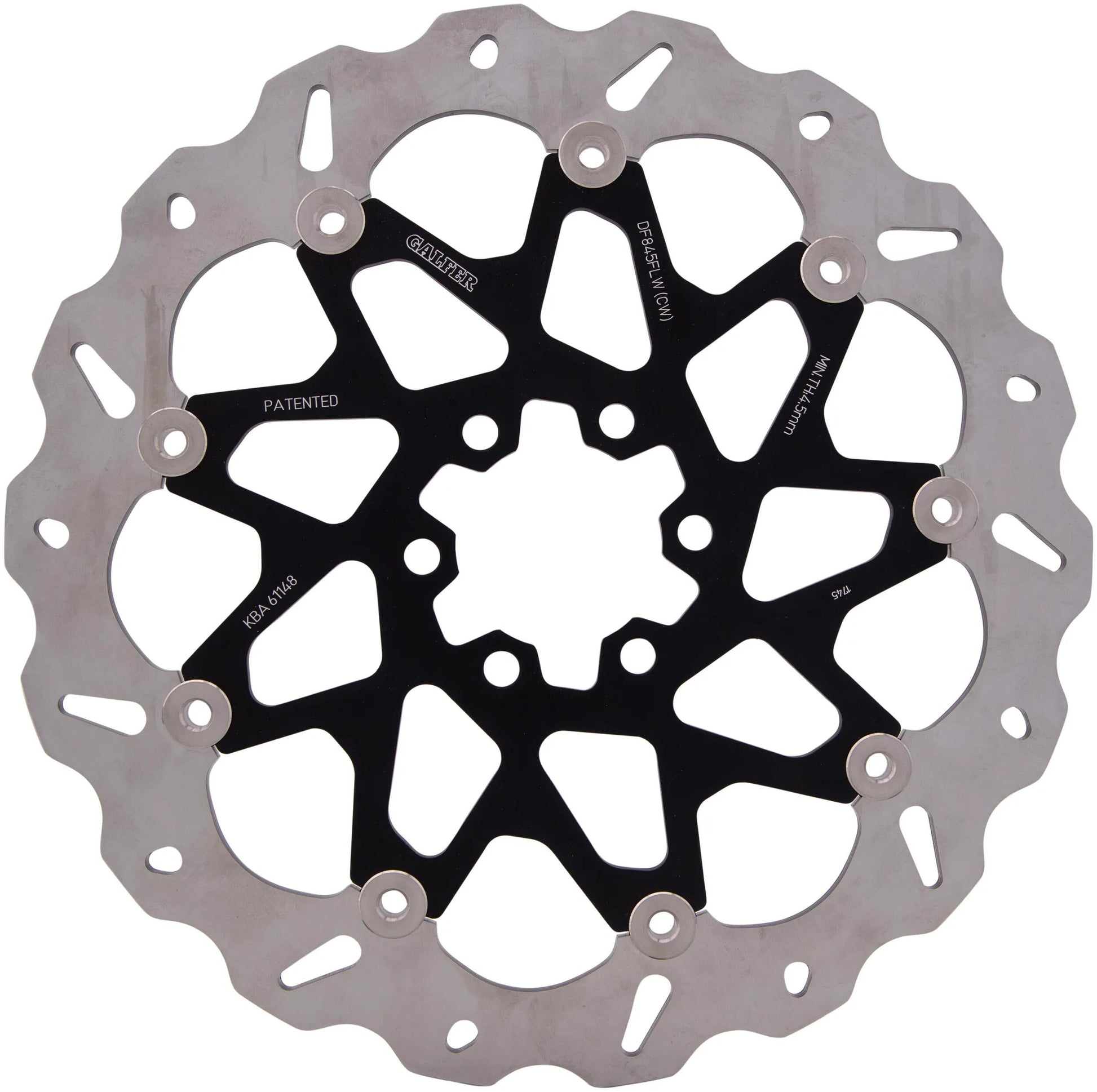 Disque de frein de golf Galfer df845 rotor df845 type cw flottant